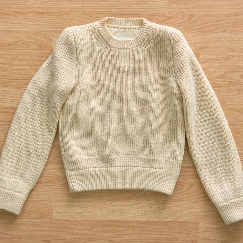 MAISON MARGIELA Women's Knit Beige Wool Sweater, Sizer S, Made in Italy